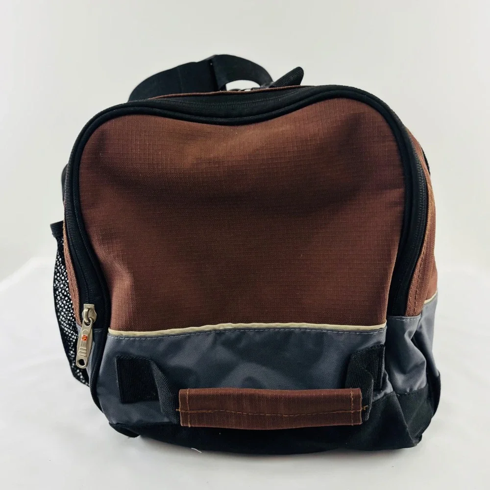 SwissGear Brown Black Duffel Bag Travel Gym Weekender Padded Strap